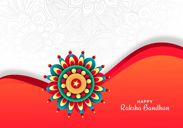 Indisches religiöses Fest Raksha Bandhan Feier Hintergrund - Vektor, Bild