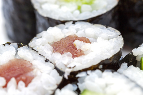 Maki sushi Görünümü Kapat. - Fotoğraf, Görsel