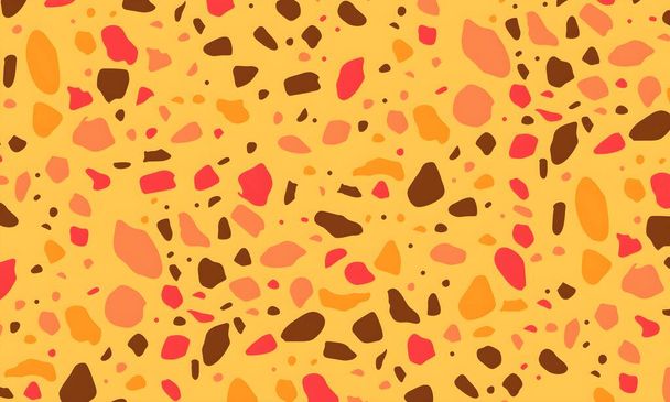 seamless pattern with abstract colorful spots. vector illustration - 写真・画像