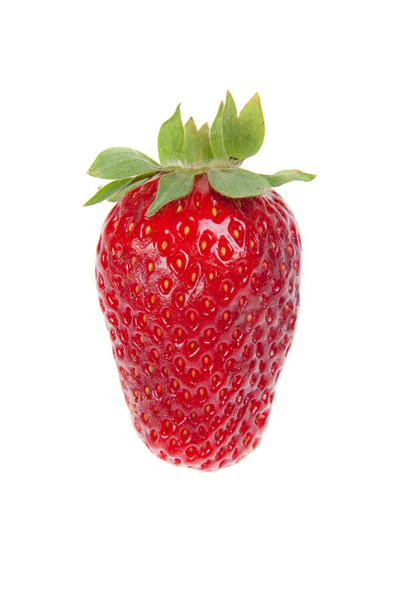 Erdbeere, isoliert auf weißem Hintergrund - Foto, Bild