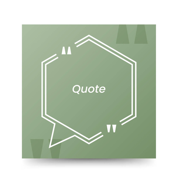 Quote frames blank templates on white background - Διάνυσμα, εικόνα