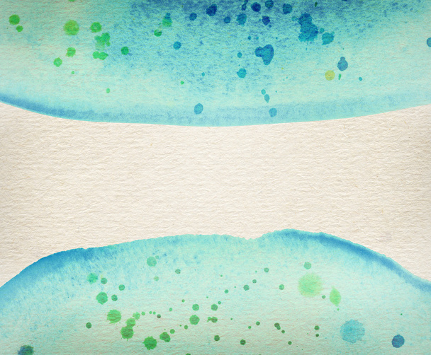 Розфарбований синій акварельний фон на коричневому папері з блискітками
 - Фото, зображення