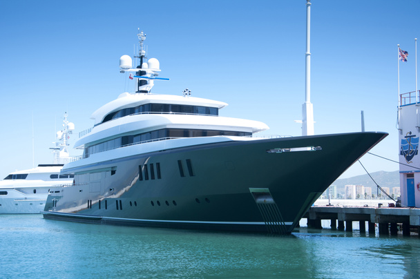 A Super Yacht Berthed in Gibraltar - Photo, Image