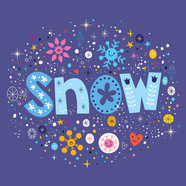 Snow card - Vector, Image