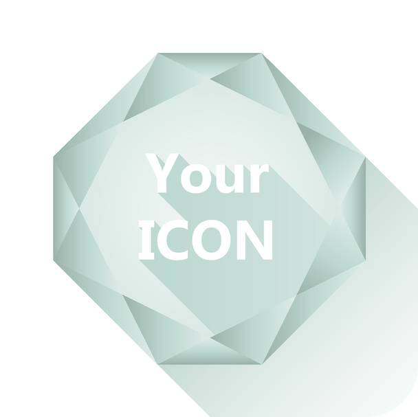 Алмазная основа для вашего логотипа. Плоский дизайн
 - Вектор,изображение