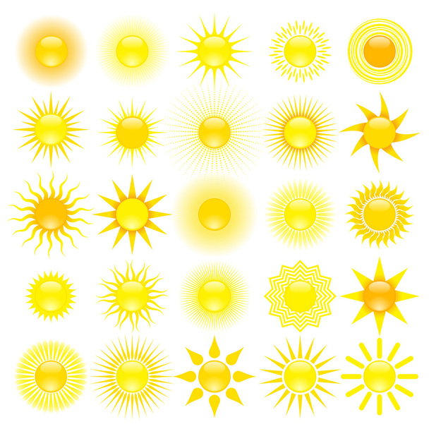 zonnen - Vector, afbeelding