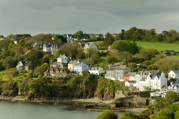 Casas irlandesas junto al mar
 - Foto, Imagen