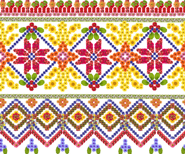 National pattern for the Ukrainian shirt - Photo, Image