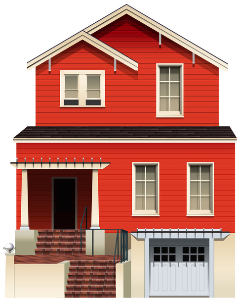 A big wooden house - Vector, Image