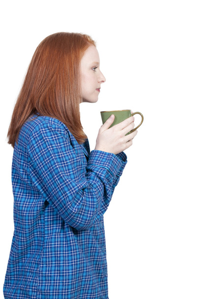 Kávézó nő - Fotó, kép