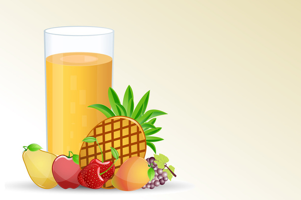 juice fruit - Vector, afbeelding