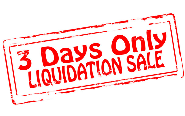 Liquidation sale - Vector, Image