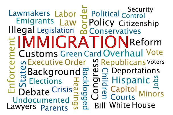 Imigração
 - Foto, Imagem
