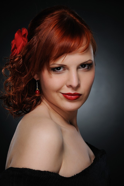 güzel kızıl saçlı kadın - Fotoğraf, Görsel