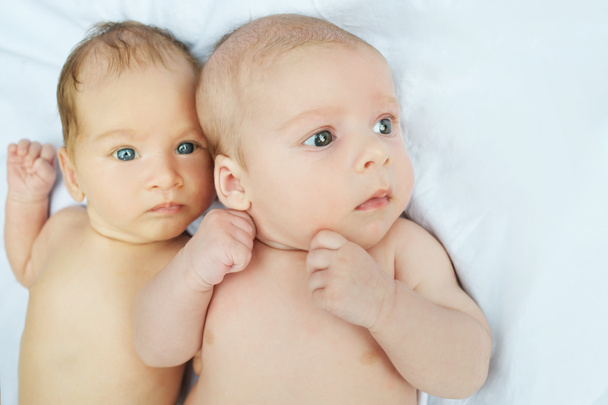 a két kis baba portréja - Fotó, kép