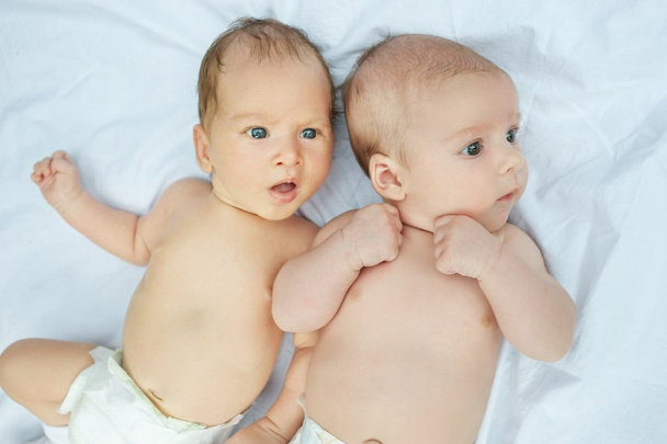 Deux adorables petits nouveau-nés
 - Photo, image