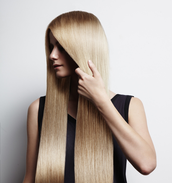 Woman with long straight hair - Photo, Image