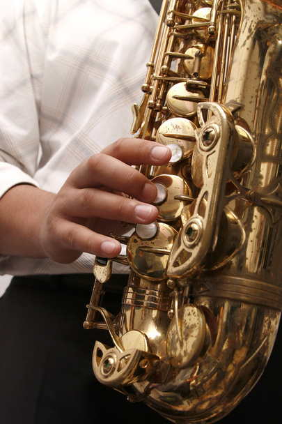 Jazz saxophone player - Zdjęcie, obraz