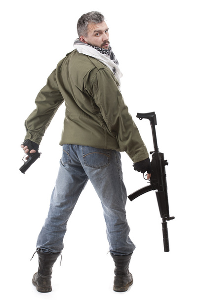 Terrorist with rifle - Foto, immagini