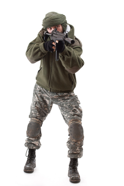 Terrorist with rifle - Foto, Bild