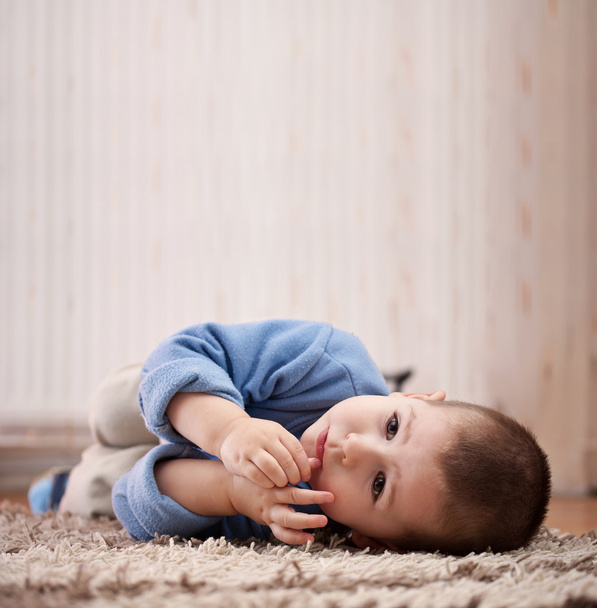 Boy playing and having fun at home - Valokuva, kuva