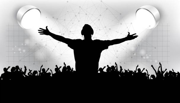 Nightlife and music festival concept. Illustration ready for banner or poster - Vector, Image
