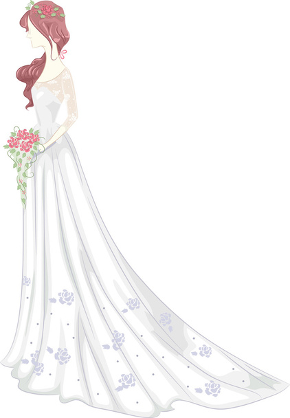 Shabby Chic robe de mariée
 - Photo, image