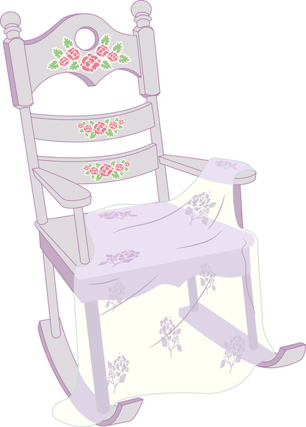Shabby Chic schommelstoel - Foto, afbeelding