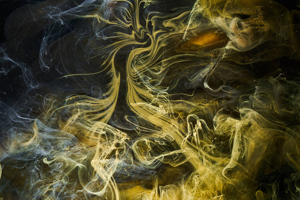 Liquid fluid art abstract background. Mix of dancing acrylic paints underwater - Foto, Imagem