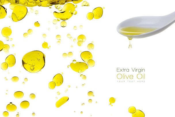 Ekstra oliwa z oliwek z pierwszego tłoczenia. Szablon Desing - Zdjęcie, obraz