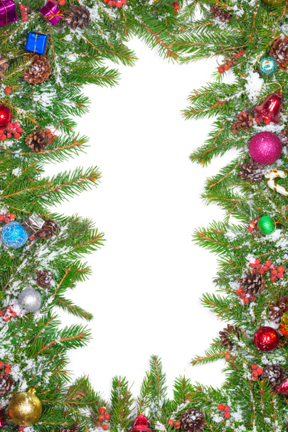 Bordure de Noël avec décorations
 - Photo, image