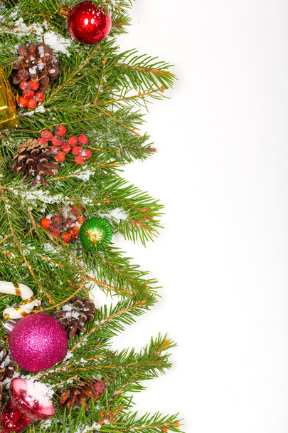 Frontera de Navidad con decoraciones
 - Foto, Imagen