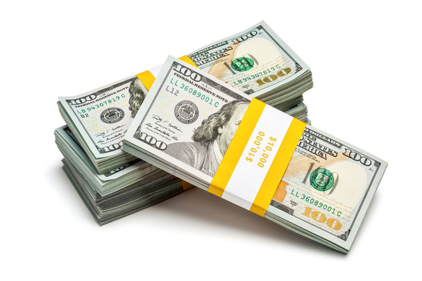 Πακέτα τραπεζογραμματίων των 100 δολαρίων ΗΠΑ 2013 έκδοση - Φωτογραφία, εικόνα
