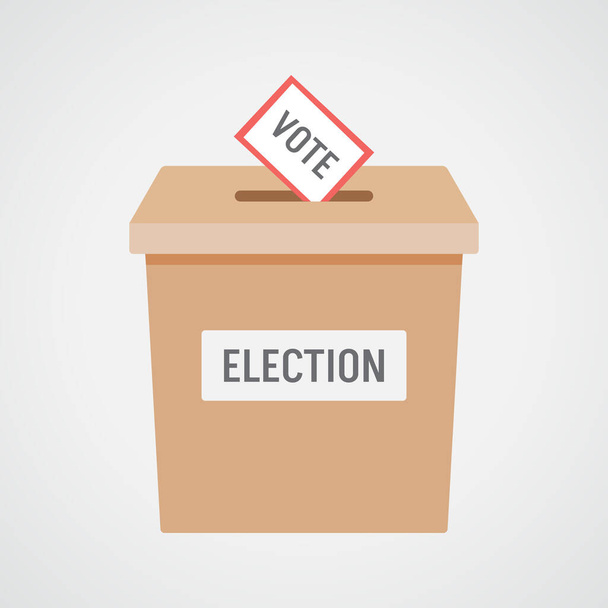 Democratic election ballot box illustration on isolated background - ベクター画像