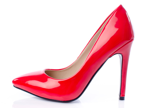 Zapato de aguja rojo
 - Foto, imagen