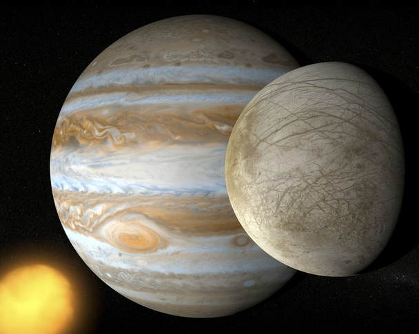 Jupiter-Hold, space solar rendszer. - Fotó, kép