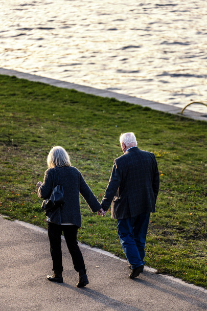 Seniors on a walk - Photo, Image