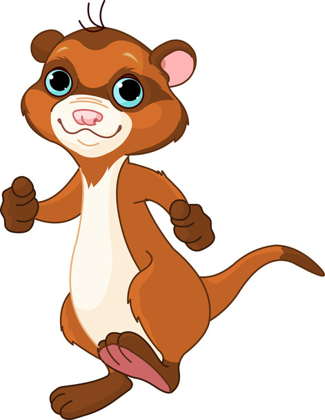 Little ferret - ベクター画像
