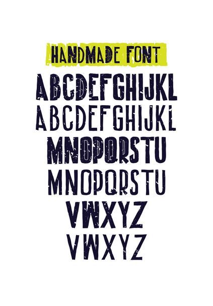 Typographic compositions. Letters of the alphabet  - Vektor, Bild