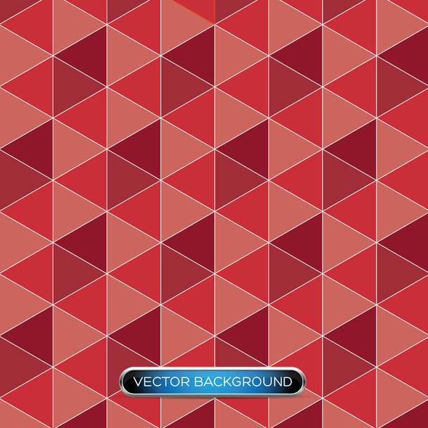 Seamless triangle pattern. Vector background red - Вектор, зображення