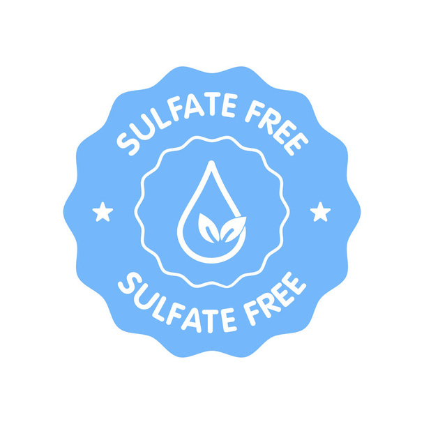 Sulfate free icon. Symbol for personal care products. Vector illustration - Vector, imagen
