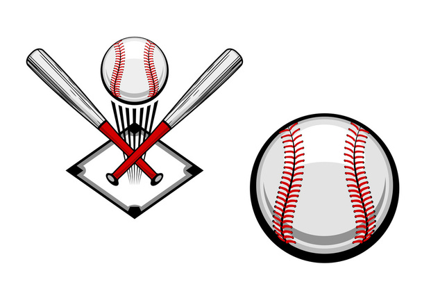 Baseball emblem - Vector, Image