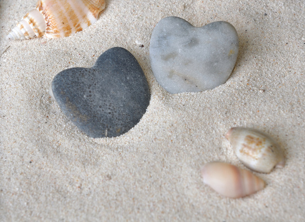 heart shaped pebbles - Photo, Image