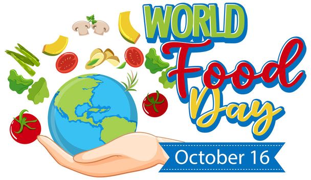 World Food Day Poster Design illustration - Vektor, obrázek