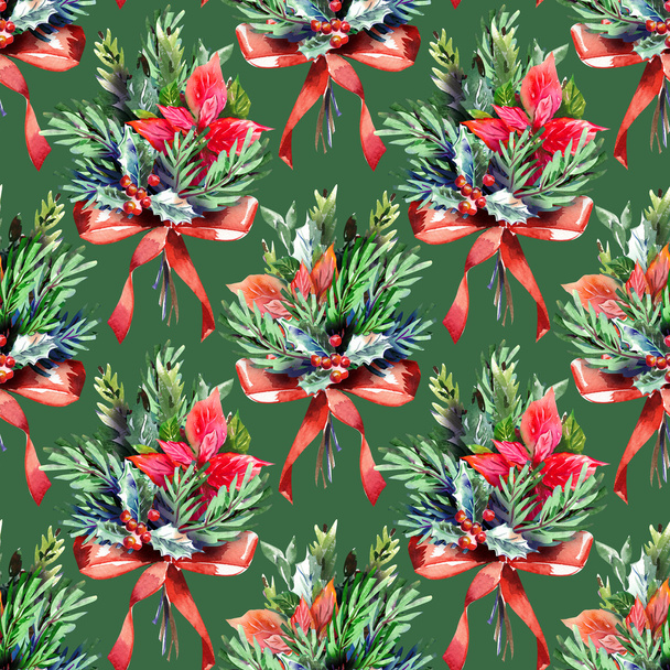 Christmas Seamless Pattern - Фото, изображение