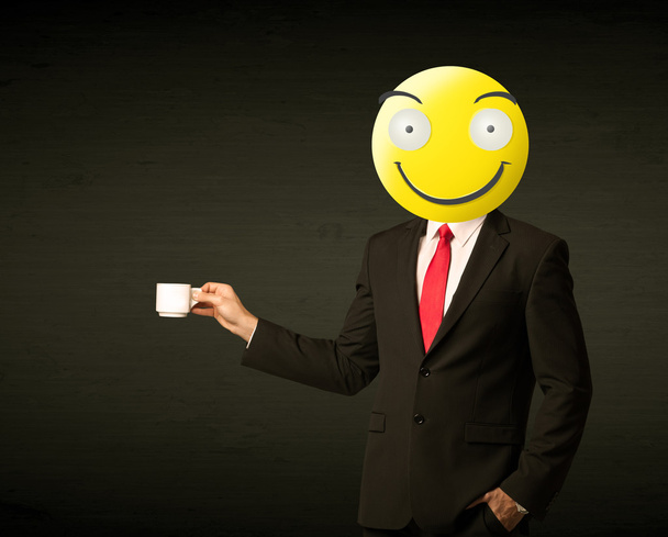 businessman with smiley face - Foto, Bild