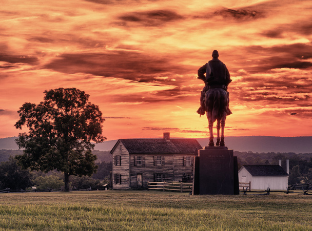 Stonewall Jackson на поле бою Manassas - Фото, зображення