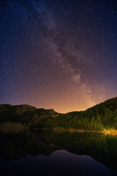 Mléčná dráha v Lake - Fotografie, Obrázek