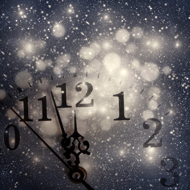 New Year's om middernacht - Foto, afbeelding