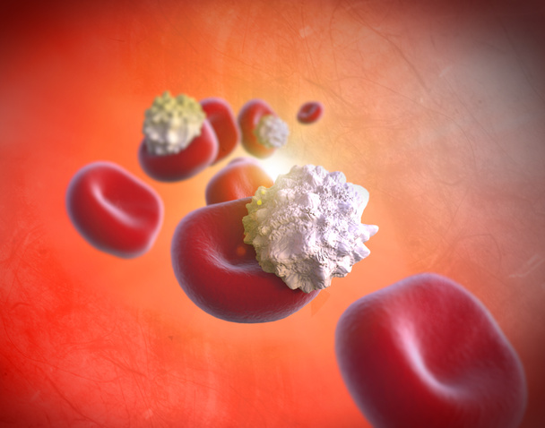 Ερυθρών αιμοσφαιρίων και της χοληστερόλης - Φωτογραφία, εικόνα